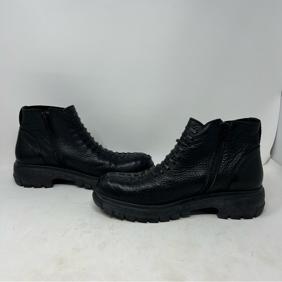 $459 John Fluevog Poalima Leather Ankle Boots with Zipper Size Women’s 11 - Picture 3 of 11